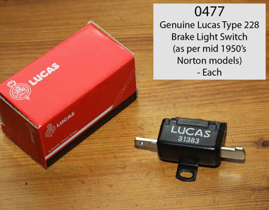Genuine Lucas Brake Light Switch